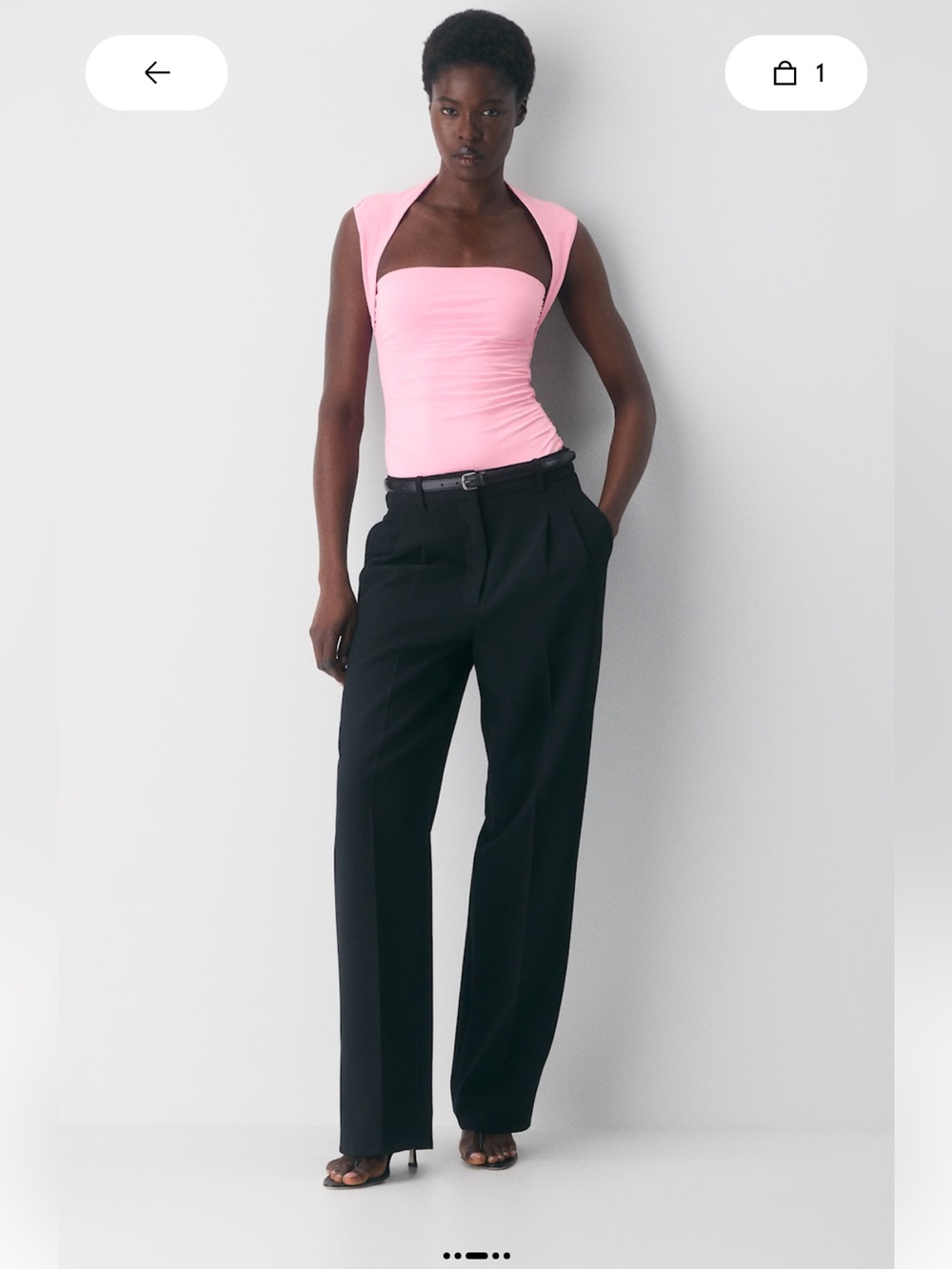 Aritzia contour flourish top